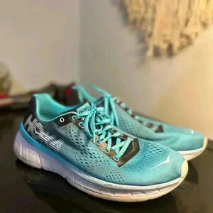 Hoka One One Women’s Cavu Blue Running Shoes Sneakers Size 9